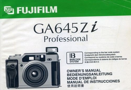 Fuji ga645zi manuale - ga645zi,